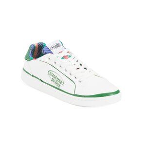 MISSONI White/green Canvas Cassetta Logo Sneakers